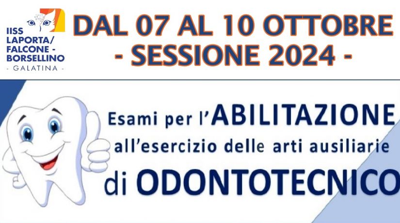 ESAMI ABILITAZIONE ODONTOTECNICI SESSIONE 2024